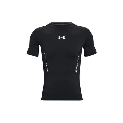Solid Logo Print Compression T-Shirt Men Tops Black 1370657-001