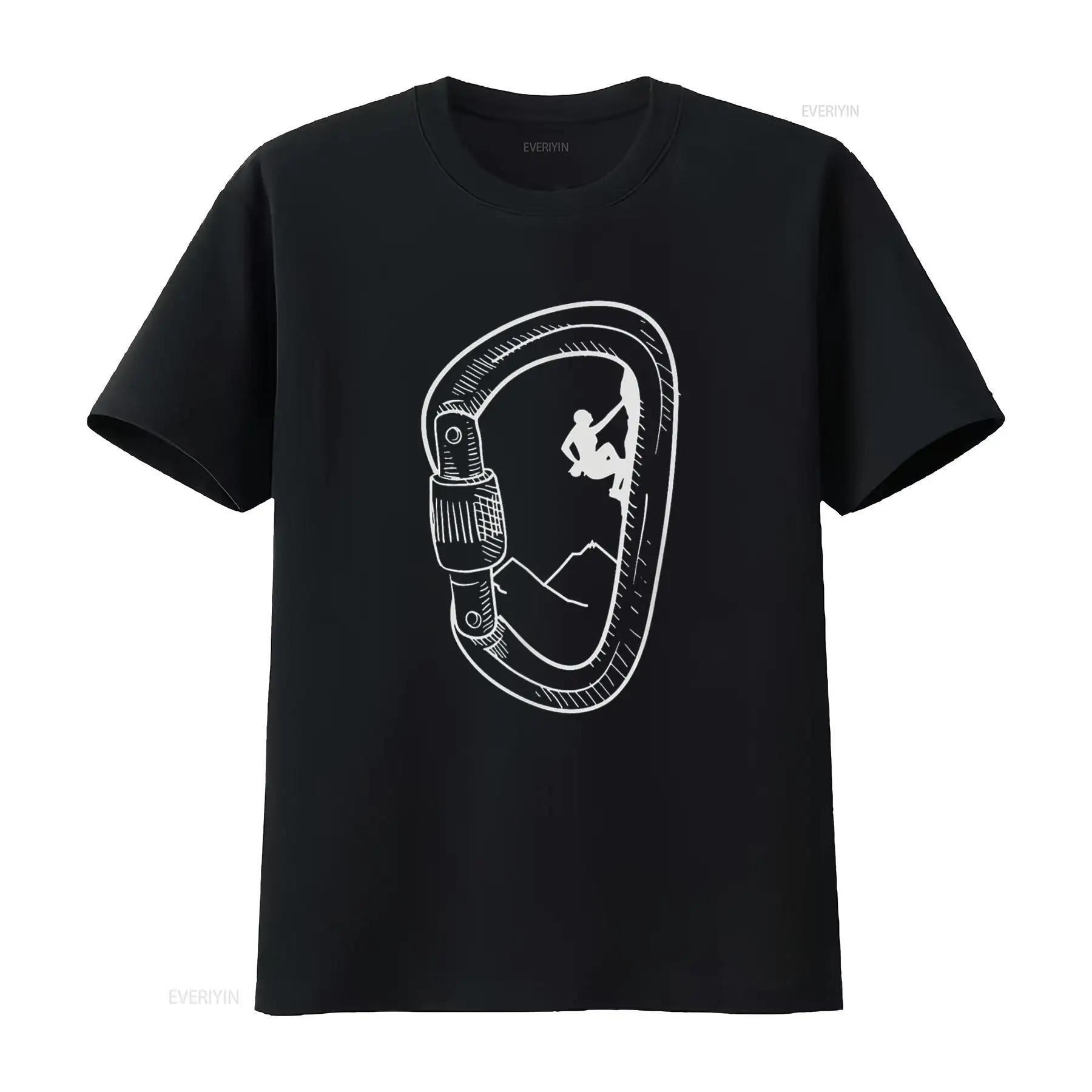 

Rock Climbing T Shirt Carabiner Mountain Climber Vintage Washed Slightly Unisex Graphic Top For Everyday Wear Stretched - Me... S разноцветный