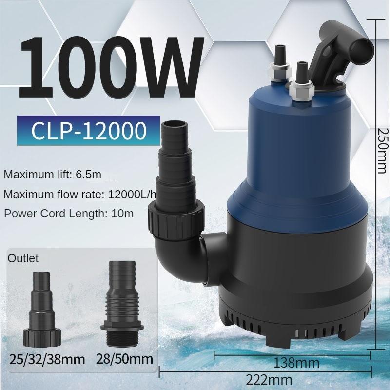 Large Flow Variable Frequency Submersible Pump Aquarium Specific Vertical Pump Fish Pond Silent Pumping Pump
