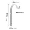 4PCS  Metal Curved Durable Wall Hook, Multifunctional Plant Flower Basket Suspension Bracket, Home Decoration Hook