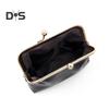 Mini Vintage Coin Purse Faux Leather Kiss Lock Change Pouch Portable Wallet Multi-purpose Keys Earphones Trinkets Lipstick Cosmetic Accessories