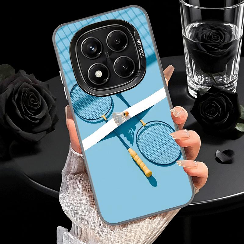 Badminton Sport Shockproof Phone Case for Xiaomi Redmi Note 15 14 13 12 Pro Plus 11 11S 11T 5G Cover Anti Fall Fundas