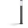 Lampadaire extérieur sur poteau - UTRECHT - Poteau anthracite - 1x20 W - Haute tension