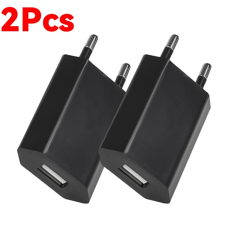 1-5Pcs Mini Universal 5V 1A EU Plug USB Wall Charger Portable Travel USB Power Adapter Charger For Phone Samsung Xiaomi Huawei