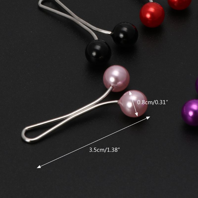 2Pcs/set Hijab Clips Scarf Brooch Pin