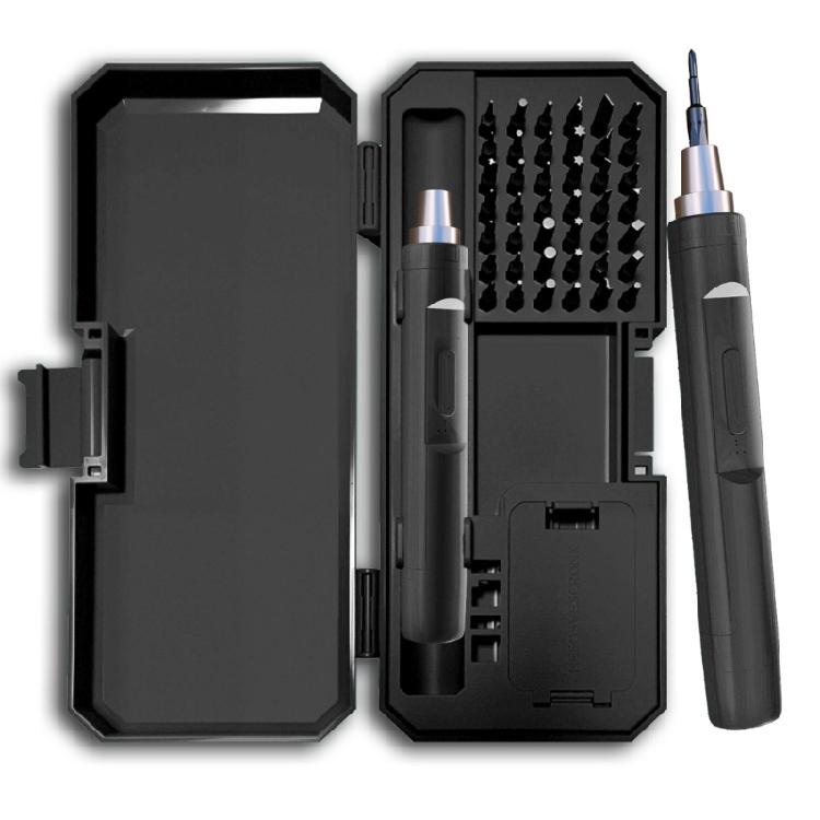 

Efficient 42 in 1 Reversible Electric Screwdriver Kit Magnetic Tip Durability for Quick Task Completion Carrying Case чорний