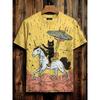 2026 Men's T-Shirt Funny Cartoon Black Cat Unicorn UFO Art 3D Print T Shirt Summer Men Women Short Sleeve Tee Casual Kid Y2k Top