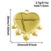 5pcs Geometric Cabochon Base Setting Tray Blank PVD Charm Heart Cross Flower DIY Stainless Steel Pendant For Jewelry Making Bulk
