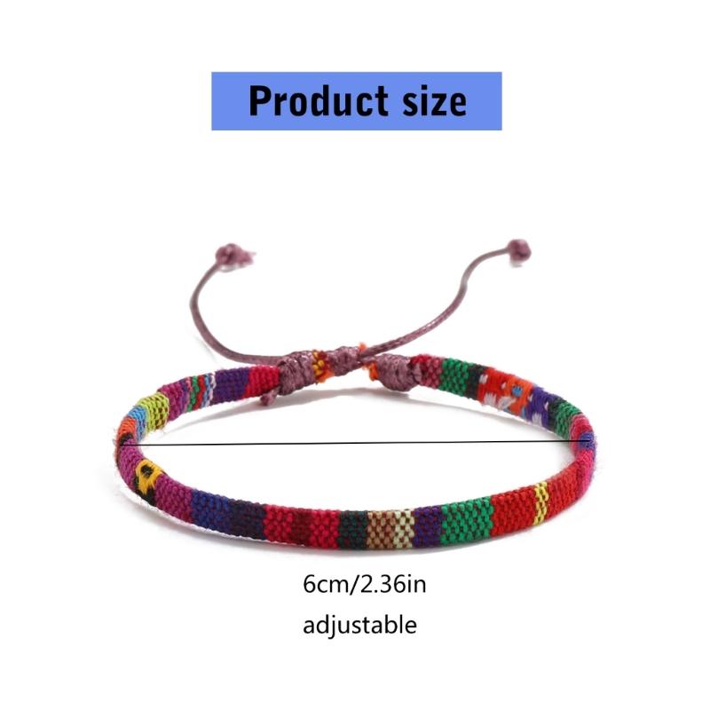 12Pieces Multicolor Bohemian Bracelet Collection Soft Fabric Artistic Wristband Jewelry For Stylish Individuals