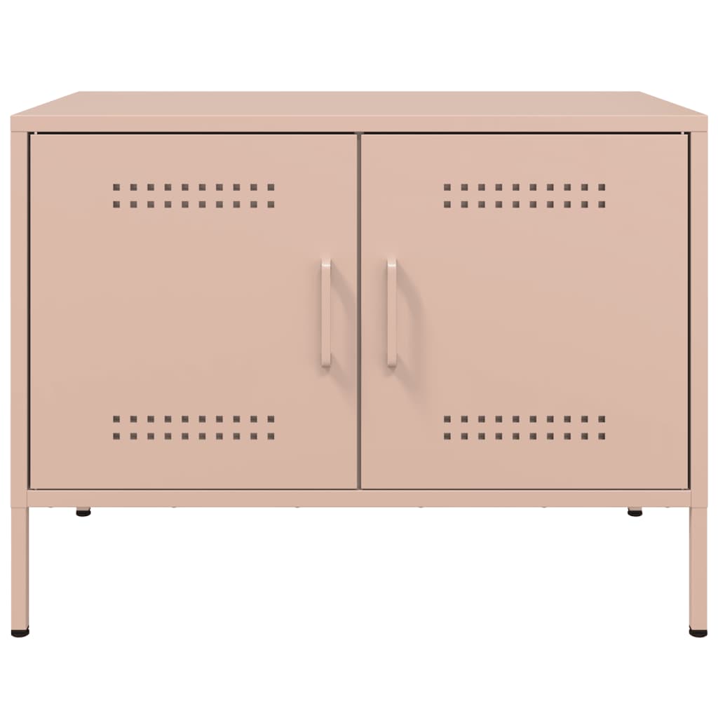 Vidaxl Szafka Rtv, Różowa, 68X39X50,5 Cm, Stalowa