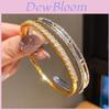 24k Gold Plated Zircon Bracelet For Women Elegant Fashion Jewelry Accessory