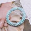 Trendy Bead Bracelet Elastic Handmade Strand Bracelets for Women Gift New Hair Accessory Glass Beads Bracelet