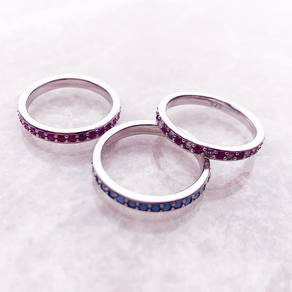 Ring Elegance Colourful Stones Europe Romantic Fine Jewelry For Women  New Real   CopperGift