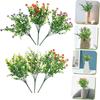 Artificial flowers seven cross Milan Eucalyptus Camellia office UV fake flowers plastic bouquet wedding home decoration