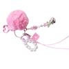 Stylish Pearls and Furry Sphere Pendant Multipurpose Pearls Sphere Key Rings Soft Car Key Chain Charm for Fashion Lovers
