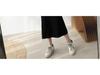 Women's Mid-Length Wool Knit Dress - Loose, Long Sleeve, Half-High Collar, Perfect for Layering Under Coats, Autumn & Winter Wear.