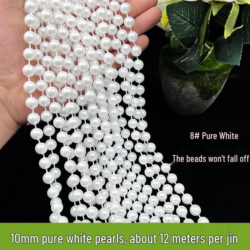 Mixed Pearl Thread Strands 6-12mm for Handmade Jewelry, Customizable Length