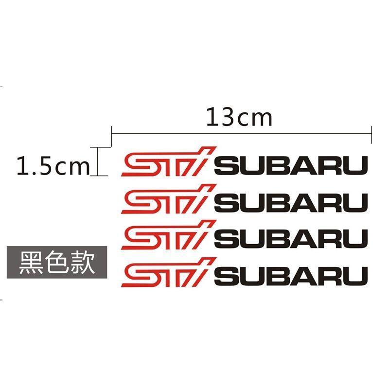 4pcs Reflective Car Door handle Rims Body Stickers Decals For Subaru STI XV Impreza Forester Tribeca BRZ WRX Ascent Levorg Y7