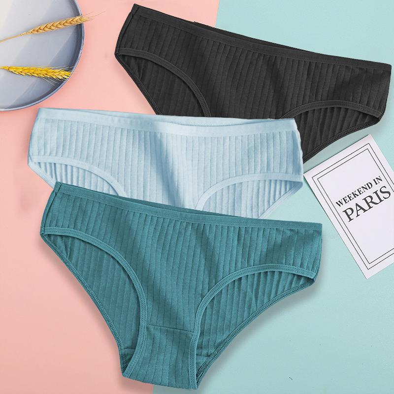 

FIENTOO 3 шт./компл. трусики хлопковые женские нижнее белье сексуальные трусы удобные трусы для девочек женские полосатые хлопковые трусы нижнее белье XL&Set