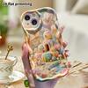 Phone Case: 2D flat, suitable for iPhone 18 17 16 15 14 13 12Pro protective case, Can Can Town, perfect Christmas and Halloween holiday gift