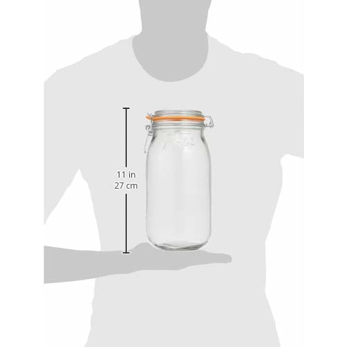 Le Parfait Glass Vocal Jar, 2L, Storage Container, 960510