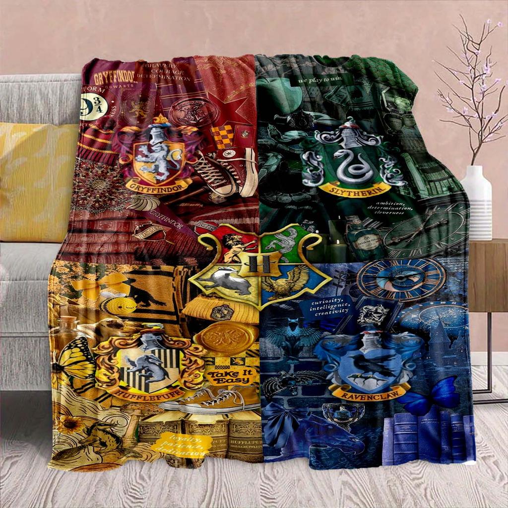 Harry Potter Magic Owl Flannel Blanket - Soft Warm Perfect for Sofa, Bedding Camping Travel Office Home Decor -QJY