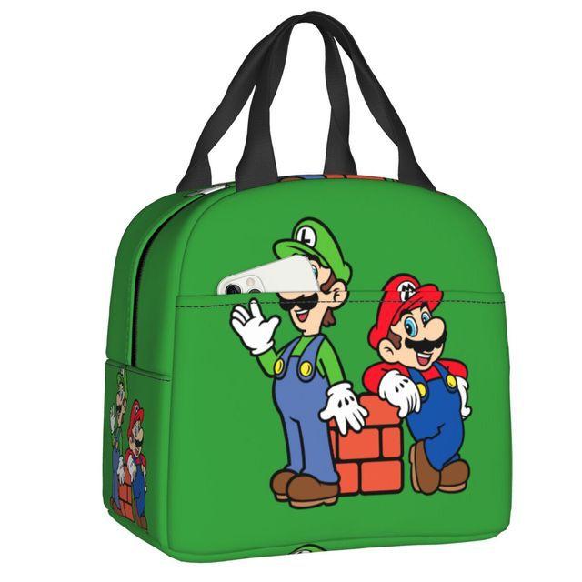 Mario Super Mario Lunch Bag Elementary School Student Insulated Lunch Box Handheld Meal Bag Ice Pack