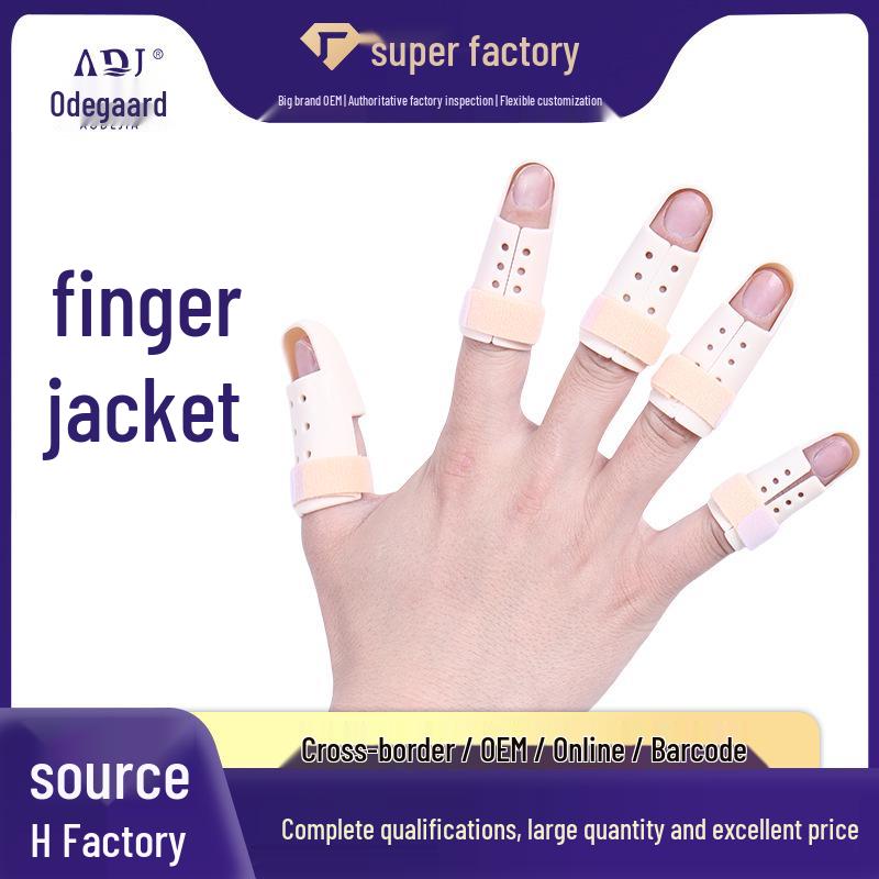Skin Tone Finger Sleeve Splint for Finger Dislocation & Fracture Support (Index, Ring, Thumb & Little Finger)