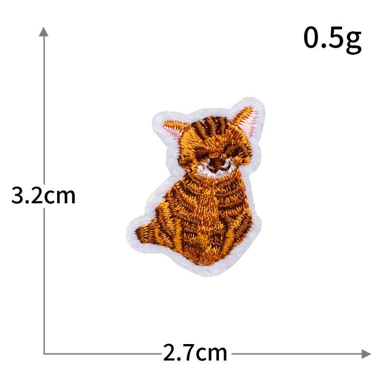 5/20 Stück Mini Süße Tiere Aufnäher Aufbügeln Stickerei Für Kleidung Cartoon Anime Aufnäher Für Kinderkleidung Applikationen Aufkleber T-Shirt