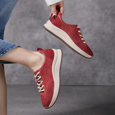 Genuine Leather Sports Women's Shoes Breadshoes Retro Classic Cowhide Forrest Gump Sneakers