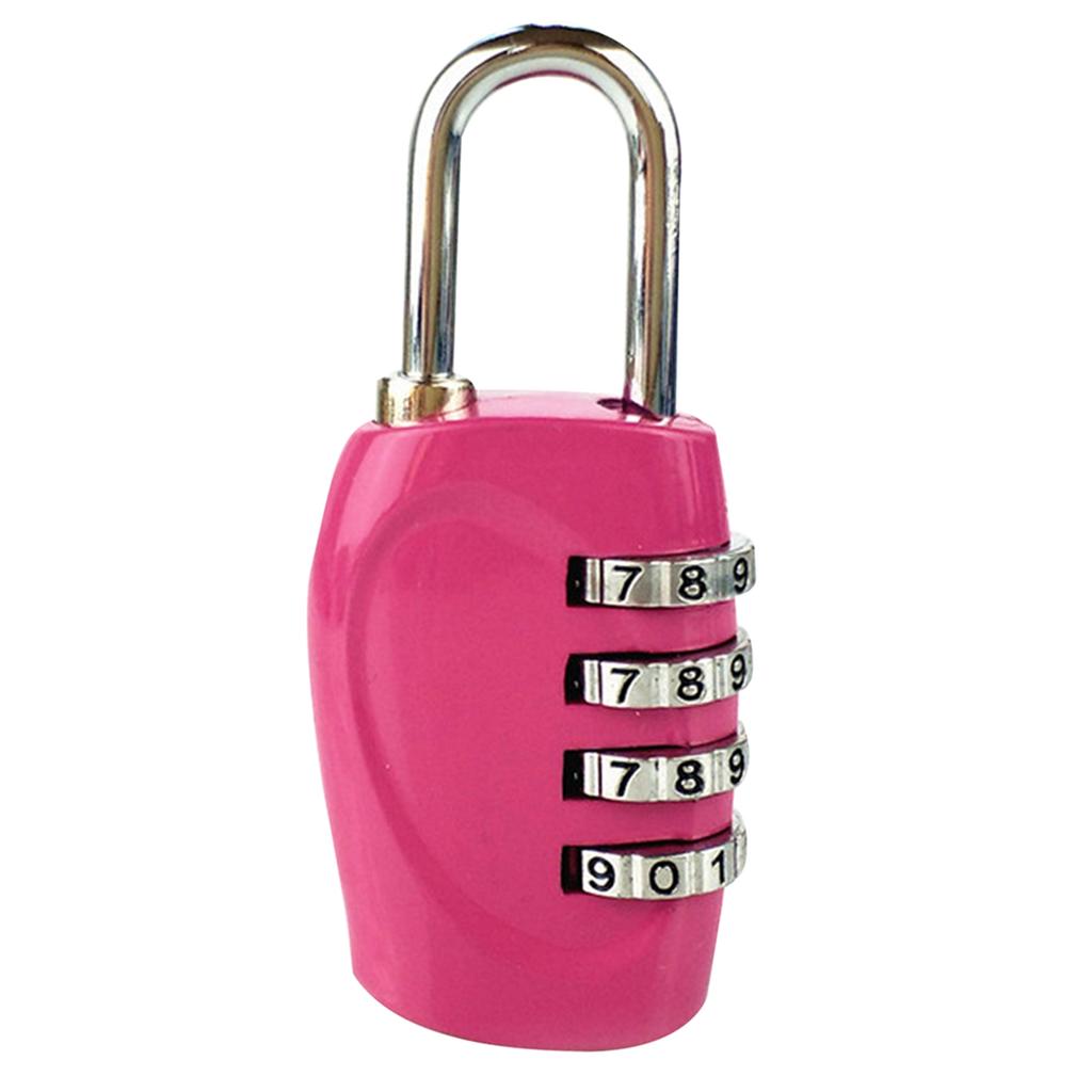 4 Digits Combination Lock Outdoor Security Padlock Zinc Alloy for Luggage Backpacks Suitcases