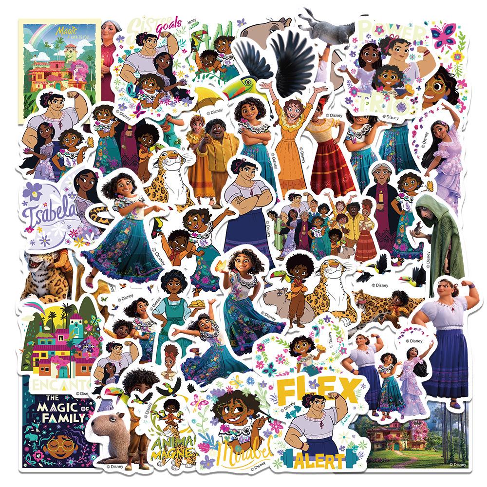 50 Encanto Cartoon Character Stickers – Waterproof, Self-Adhesive for Journals, Scrapbooks, and Decorations DSN-003-XB