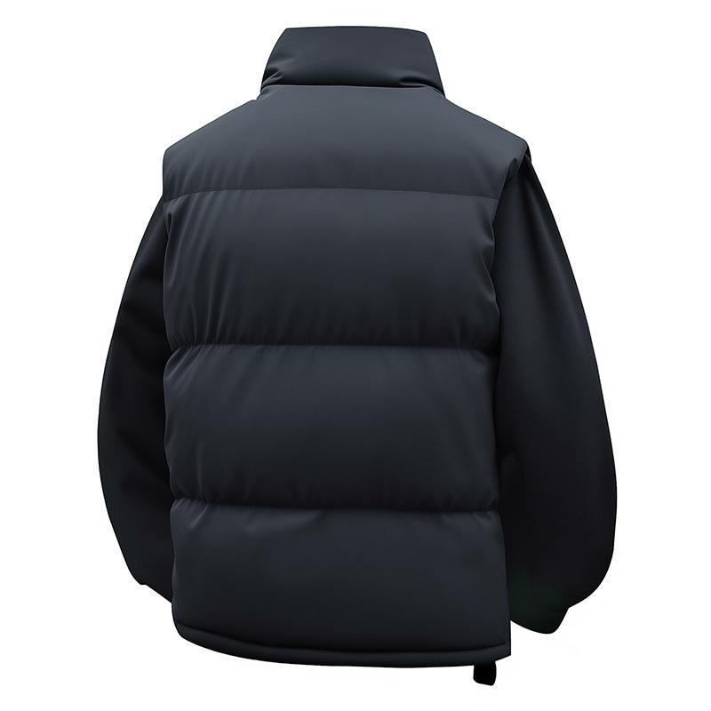 New large size fattened loose vest jacket men's sleeveless sports cold-proof tooling cotton vest