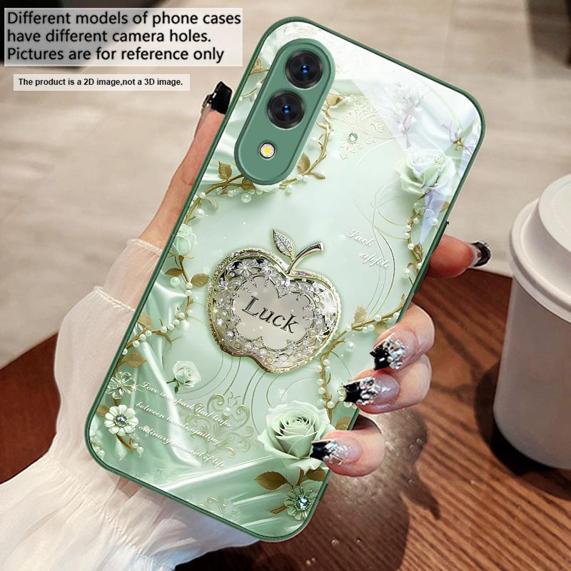 Lucky and Romantic Love For Samsung S25 S25 Edge S25Ultra S8 9 S10 20 U Ltra S21 Pro 22 Plus S23 FE S24 Ultra Glass Phone Case