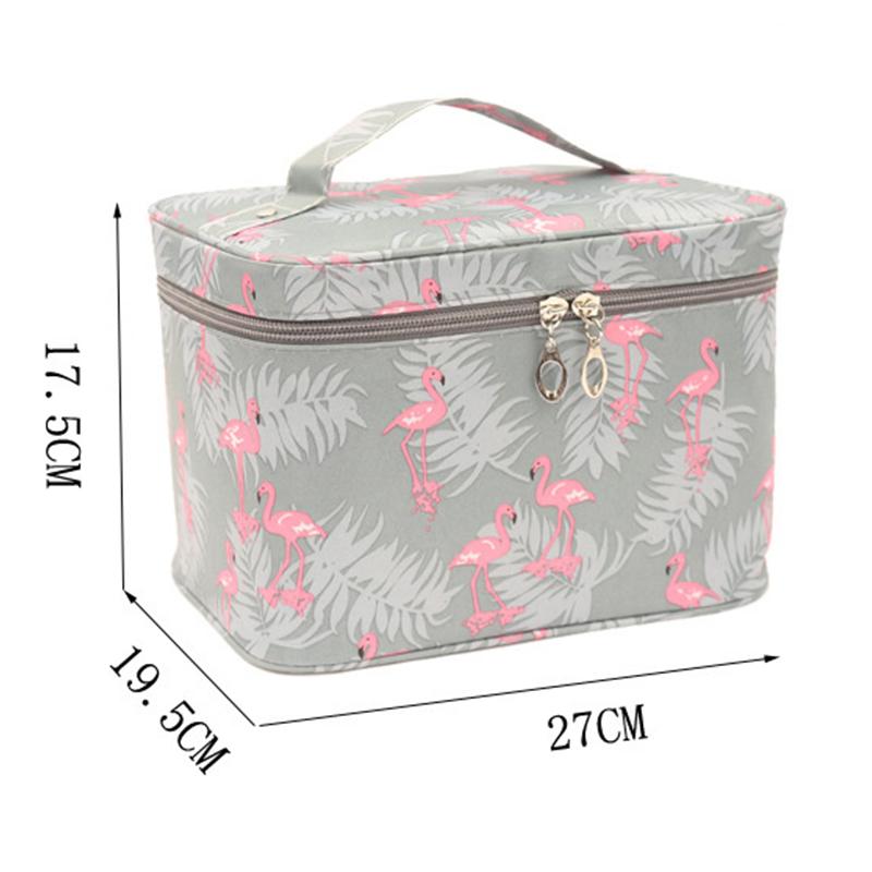Waterproof Portable Women Makeup Bag High Capacity Toiletries Organizer Storage Cosmetic Cases Zipper Wash Beauty Pouch Travel
