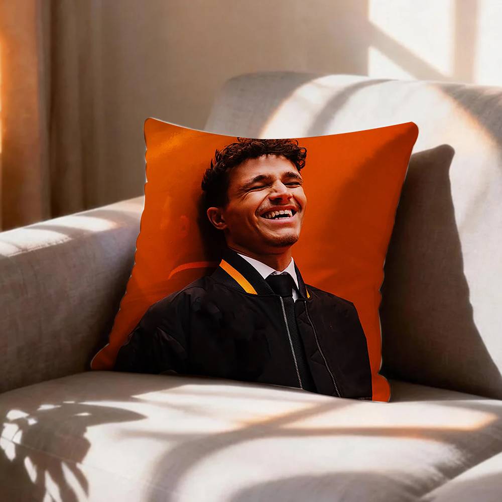 racing regulations LLando Norris Rectangle Pillow Case Pattern Printed Pillowcase For Living Room Sofa Cushion Cover