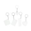 Pack of 10 Blank Aluminum Metal Keychains for Custom Heat Transfer Designs Sturdy Lightweight Sustainable