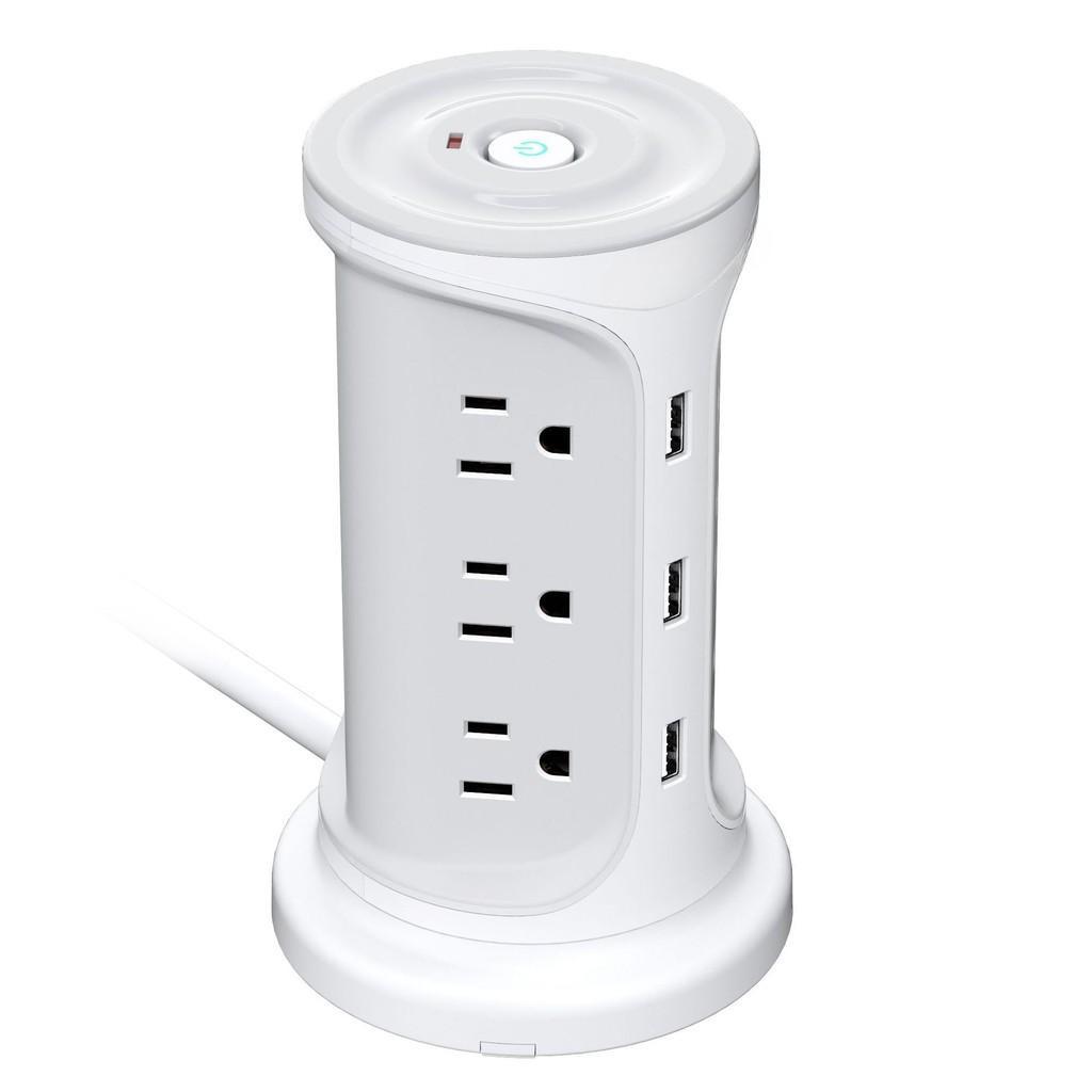 Board Portable Tower Extenders With USB Ports Household High Power Vertical Socket Office Multiple Ports Socket