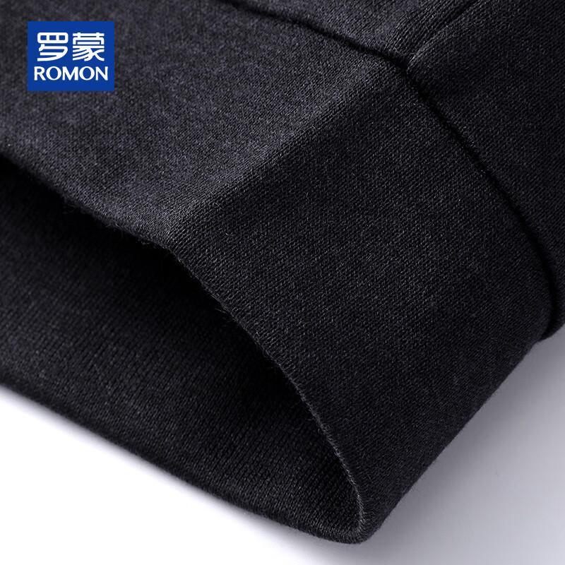 ROMON Men's Cashmere Blend Hooded Cardigan Sweatshirt