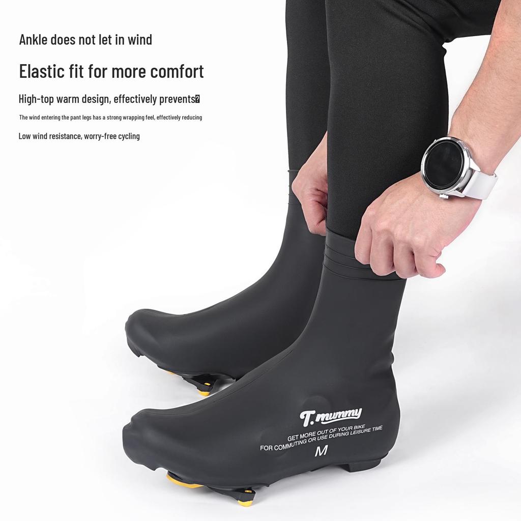 Cycling-Specific Windproof Waterproof Non-Slip Warm Silicone Shoe Covers