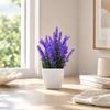 Lavender Bonsai Mini Desktop Decoration - Artificial Flower Plant for Home & Living Room Decor
