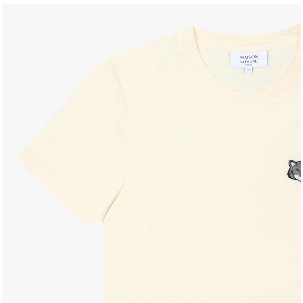 Maison KiTsune Women Double Fox Head PaTch T shirT P702
