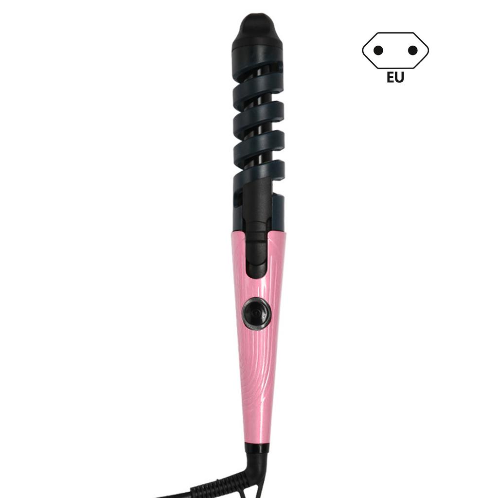 Women's with Helical Electric  divider  Anti-Burn Multi-Purpose Safe Hair Curling Iron for Home/Travel Hair Styling Tool