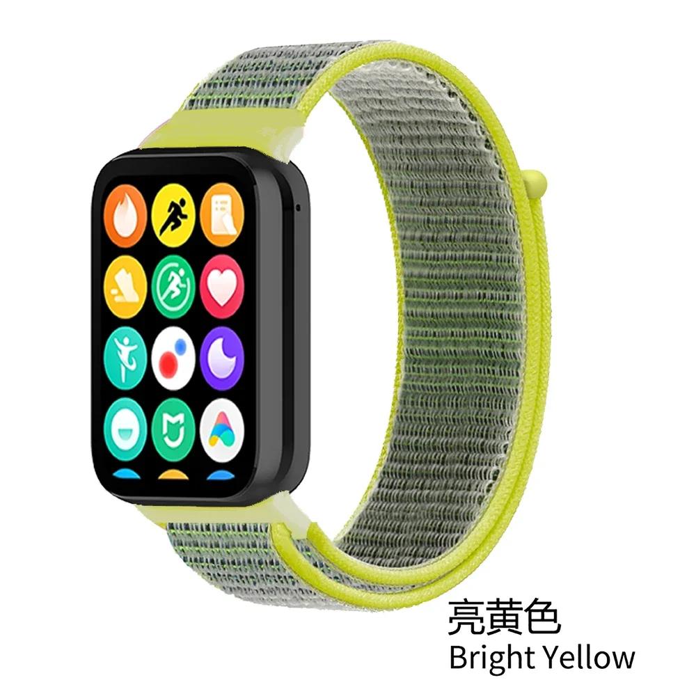 Nylon Loop Strap for Xiaomi Mi Band 9/8 Pro Bracelet AccessoriesCorrea for Redmi Watch 5/4 Belt Smartwatch Replacement Wristband