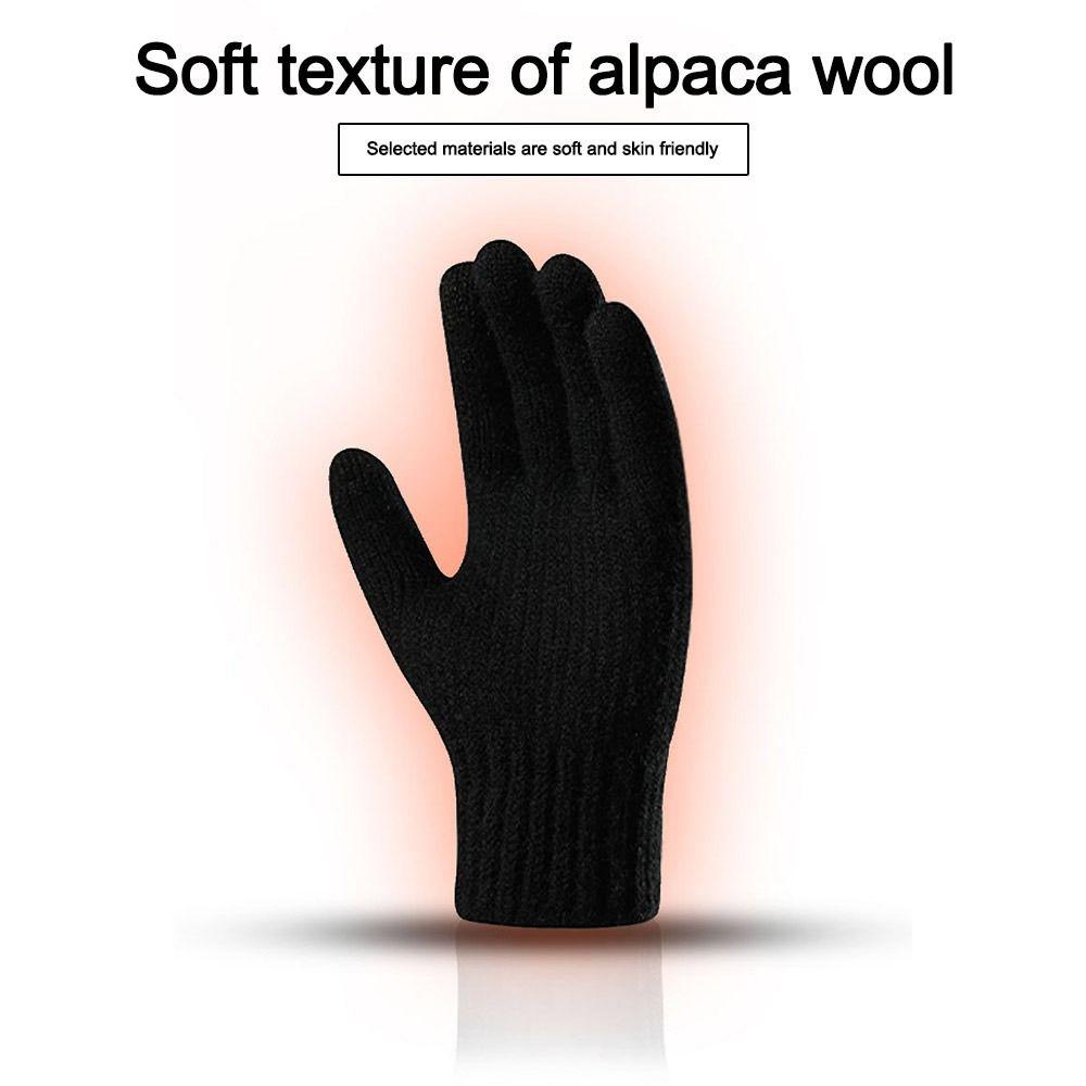Thicken Men Gloves Solid Color Cycling Mitten New Touch Screen Gloves