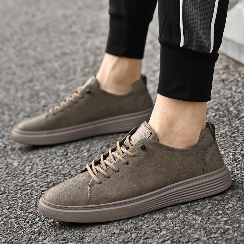Genuine Leather Men's Sneakers Fashion Business Casual Shoes High Quality New Men Shoes Outdoor Tennis Masculino Zapatos Hombre