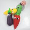 Cartoon Gemüse Quetschspielzeug Große Augen Paprika Aubergine Banane Bittermelone Quetsch Fidget Spielzeug Angstlinderung Obst Kneten Sensorisches Spielzeug