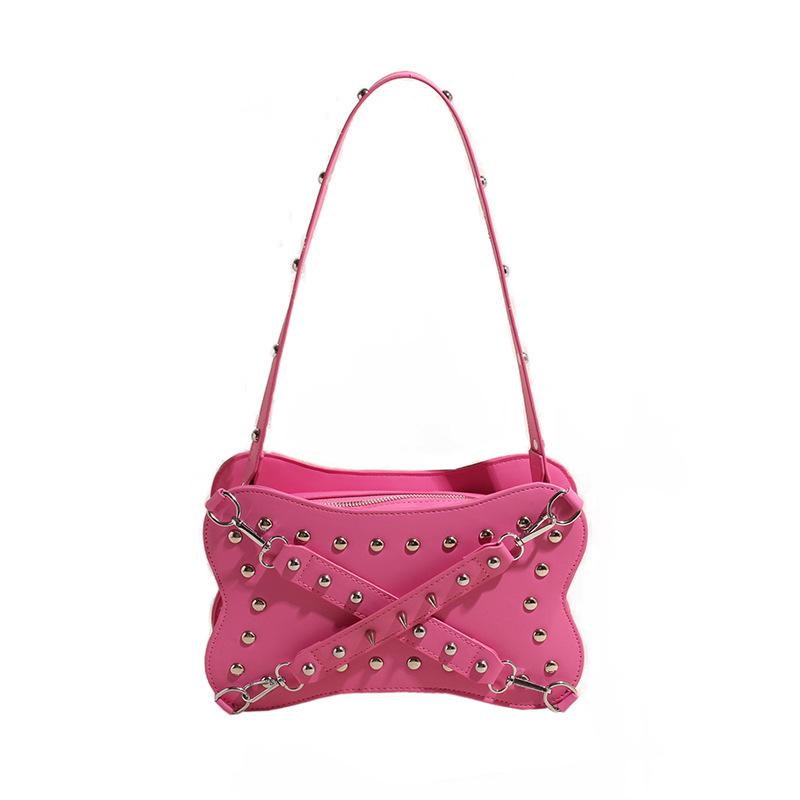 

Маленькая квадратная сумка женская новая на плечо, сумка-мессенджер роза розовый