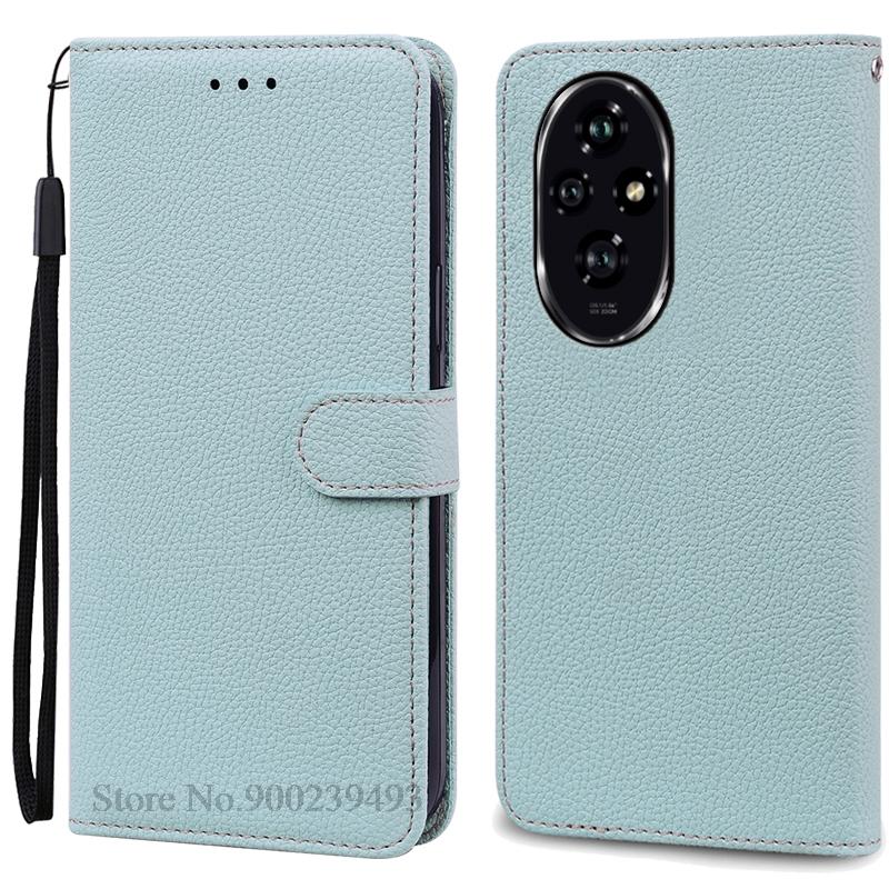 For Honor 200 Case Honor 200 Pro Case Silicone Pu Leather Wallet Case For Honor 200 5G Phone Case For Honor 200 Pro Cover Fundas