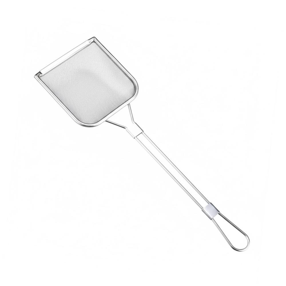 Durable 304 Stainless Steel Filter Spatula Coarse Mesh Premium Fine Mesh Filter Heat Resistant Fine Mesh Filter Spoon Tool